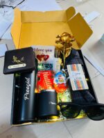 Personalized Premium Gift Hamper with Bottle, Mug & Chocolates