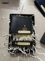 Personalized Wallet & Leather Keychain Gift Set