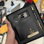 Personalized Wallet Gift Set with Pen & Keychain