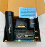 Personalized Mini Gift Hamper with Bottle, Wallet & Mug